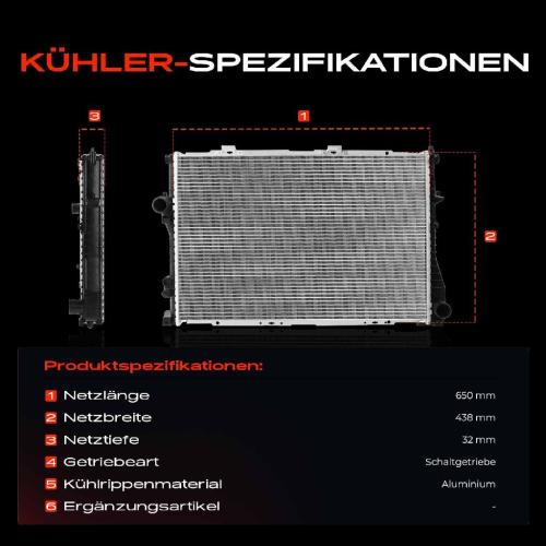 1x Kühler Wasserkühler Motorkühler für BMW 5er Touring E39 7er E38 540i 740i Bild 1x Kühler Wasserkühler Motorkühler für BMW 5er Touring E39 7er E38 540i 740i