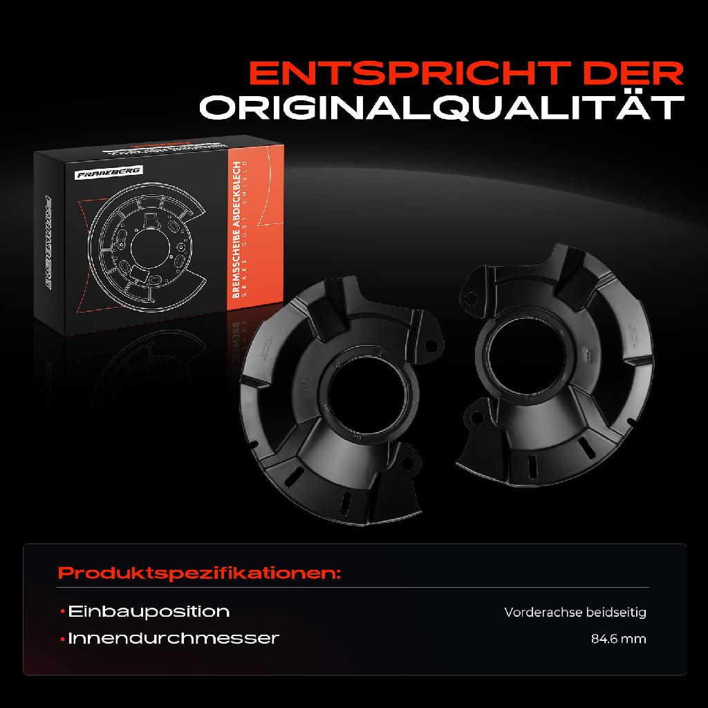 2x Ankerblech Bremsscheibe Vorderachse Beidseitig für KIA Rio III UB Hyundai Accent Bj ab 2010