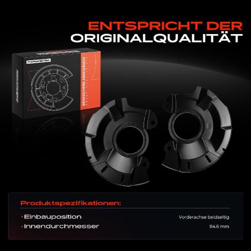 2x Ankerblech Bremsscheibe Vorderachse Beidseitig für KIA Rio III UB Hyundai Accent Bj ab 2010 Bild 2x Ankerblech Bremsscheibe Vorderachse Beidseitig für KIA Rio III UB Hyundai Accent Bj ab 2010