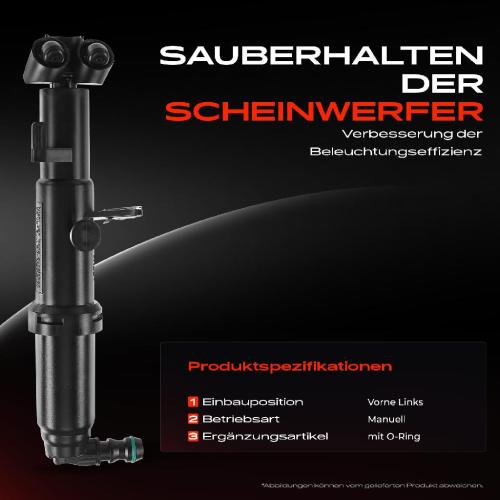1x Scheinwerferreinigung Waschwasserdüse Vorne Links für Mercedes-Benz CL-Klasse C216 2006-2013 Bild 1x Scheinwerferreinigung Waschwasserdüse Vorne Links für Mercedes-Benz CL-Klasse C216 2006-2013