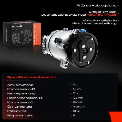 1x Klimakompressor für Opel Combo Corsa B Kasten Combo Tigra 1.2-1.7L Bild 1x Klimakompressor für Opel Combo Corsa B Kasten Combo Tigra 1.2-1.7L