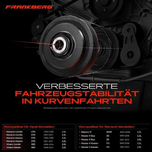1x Riemenscheibe Kurbelwelle für Opel Movano Combi X70 Renault Master II Bus JD Bild 1x Riemenscheibe Kurbelwelle für Opel Movano Combi X70 Renault Master II Bus JD