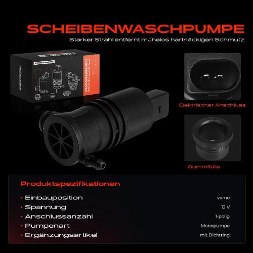 1x Waschwasserpumpe Scheibenreinigung Vorne für Ford Escort III Ranger Scorpio Bild 1x Waschwasserpumpe Scheibenreinigung Vorne für Ford Escort III Ranger Scorpio