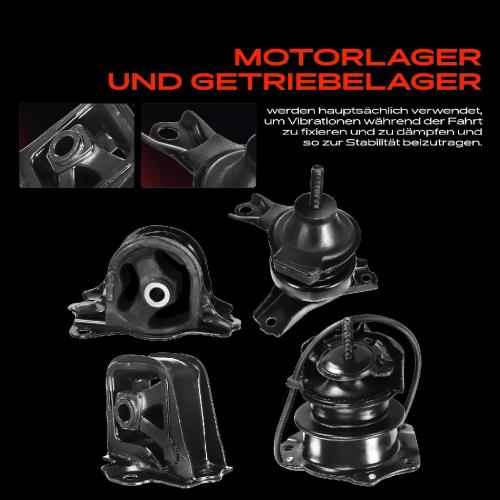 3x Motorlager Getriebelagerlager Vorne und Hinten für Honda Accord VI Hatchback 2.3L 2000-2003 Bild 3x Motorlager Getriebelagerlager Vorne und Hinten für Honda Accord VI Hatchback 2.3L 2000-2003