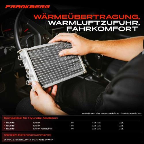 1x Wärmetauscher Innenraumheizung für Hyundai Tucson Kasten/SUV JM 2.0L Bild 1x Wärmetauscher Innenraumheizung für Hyundai Tucson Kasten/SUV JM 2.0L