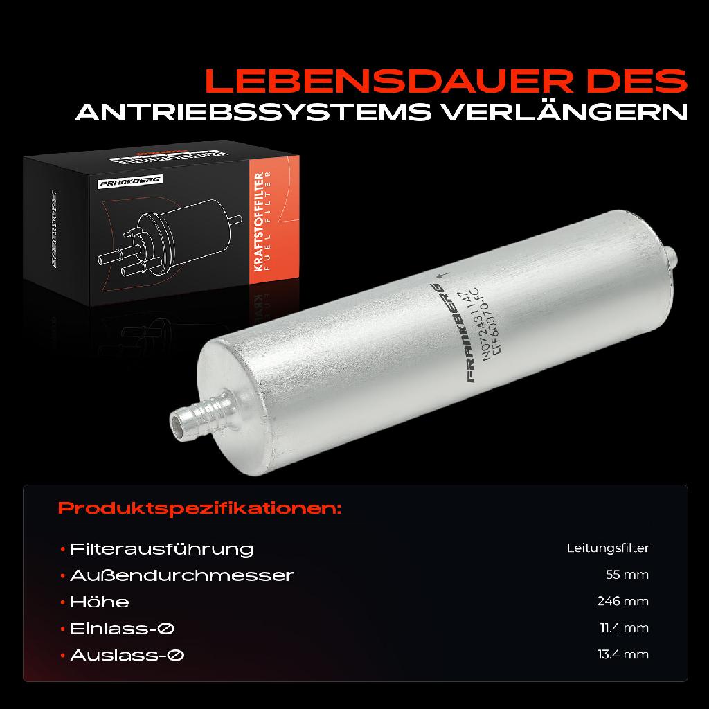 1x Kraftstofffilter für Audi A6 4G 4GH 4G5 A7 Sportback 2.0L 3.0L 2014-2018