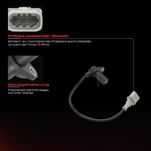 1x Kurbelwellensensor Impulsgeber für Porsche 911 Cabriolet 996 Boxster 986 2.5L-3.6L Bild 1x Kurbelwellensensor Impulsgeber für Porsche 911 Cabriolet 996 Boxster 986 2.5L-3.6L