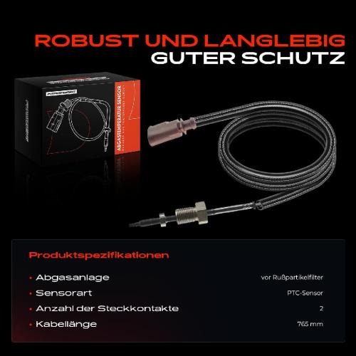 Frankberg 1x Abgastemperatursensor für VW Touran 5T1 1.6L 2015-2016 Bild Frankberg 1x Abgastemperatursensor für VW Touran 5T1 1.6L 2015-2016