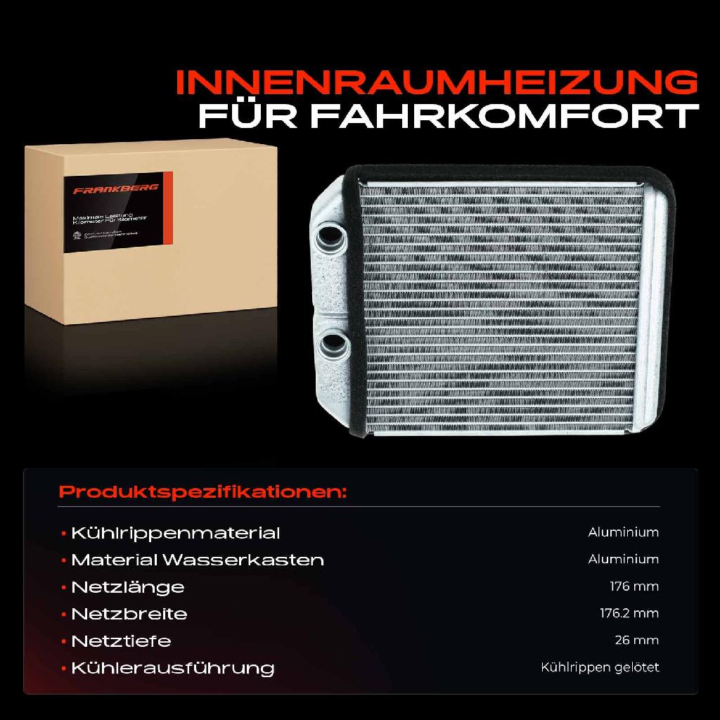 1x Wärmetauscher Innenraumheizung für Volvo S40 I 644 VS V40 Kombi 645 VW 1.6L-2.0L