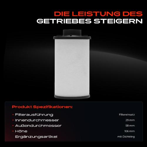 1x Getriebefilter Automatik Hydraulikfilter für VW Golf Passat Audi A3 Skoda Seat Bild 1x Getriebefilter Automatik Hydraulikfilter für VW Golf Passat Audi A3 Skoda Seat