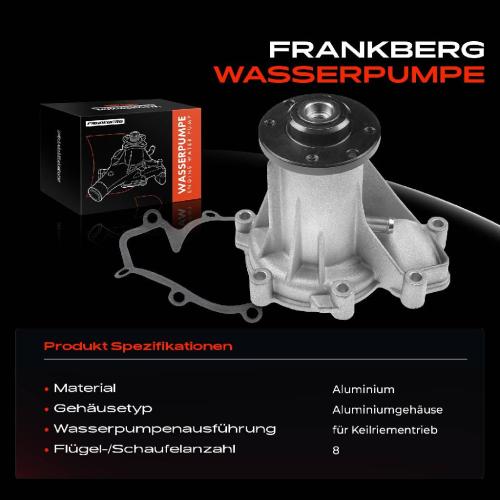 Frankberg 1x Wasserpumpe K hlwasserpumpe f r Mercedes-Benz 190 W201 W124 S124 W461 W463 Sprinter Vario Vito Bild Frankberg 1x Wasserpumpe K hlwasserpumpe f r Mercedes-Benz 190 W201 W124 S124 W461 W463 Sprinter Vario Vito