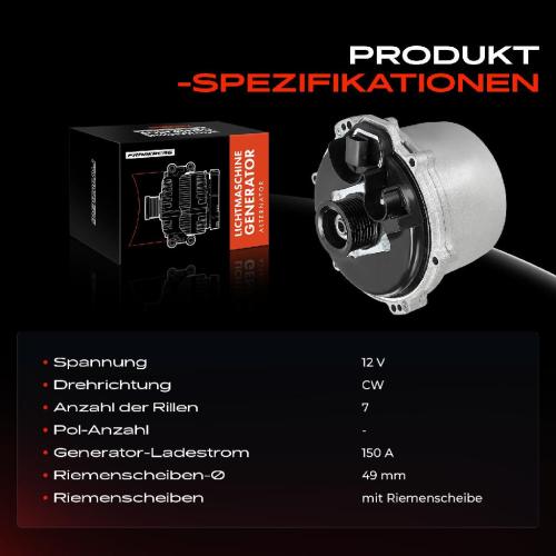 Frankberg 1x Lichtmaschine Generator für BWM 5er E39 7er X5 Land Rover Range Rover III Bild Frankberg 1x Lichtmaschine Generator für BWM 5er E39 7er X5 Land Rover Range Rover III