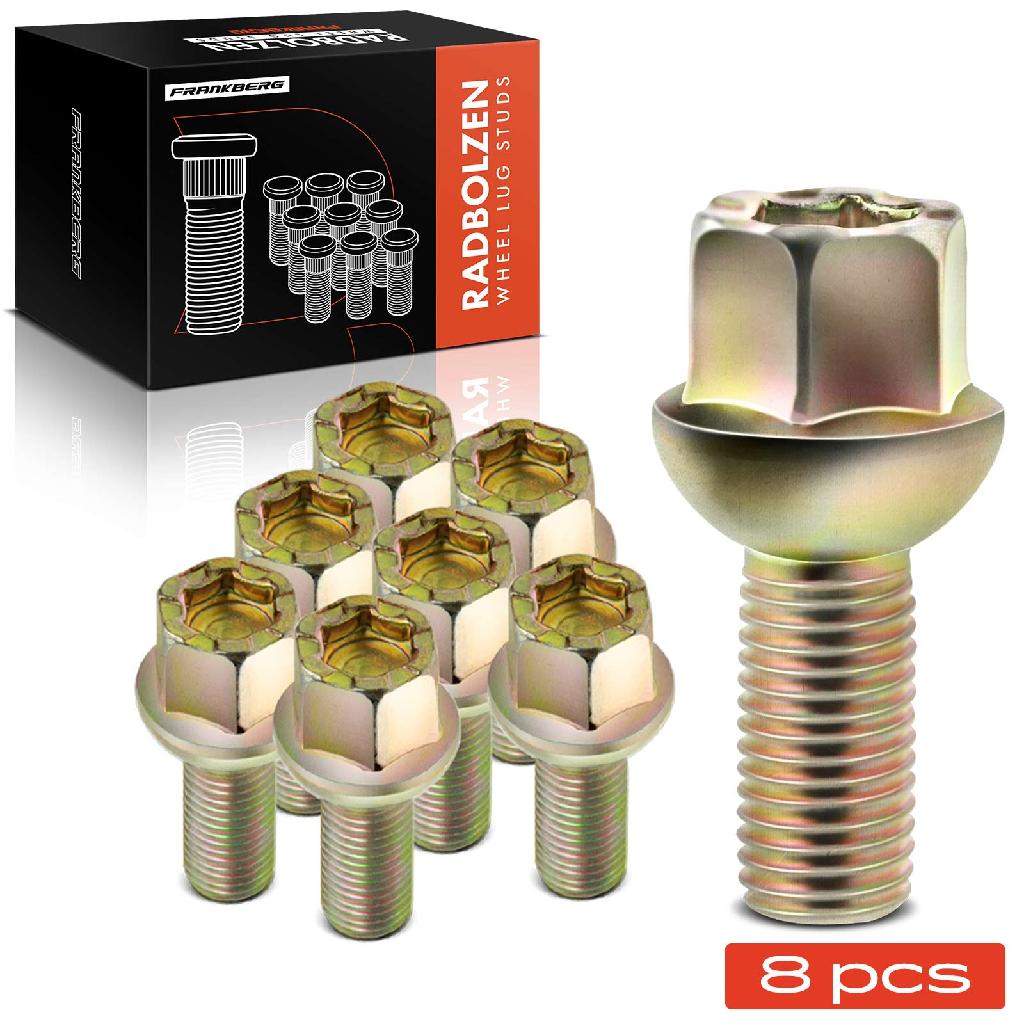 Frankberg 8x Radschraube für VW Golf Polo Passat Jetta Vento Audi A2 Seat Ibiza