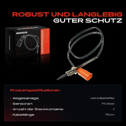 1x Abgastemperatursensor für VW Golf VII I4 Audi A3 Seat Leon Skoda Octavia 1.6L Bild 1x Abgastemperatursensor für VW Golf VII I4 Audi A3 Seat Leon Skoda Octavia 1.6L
