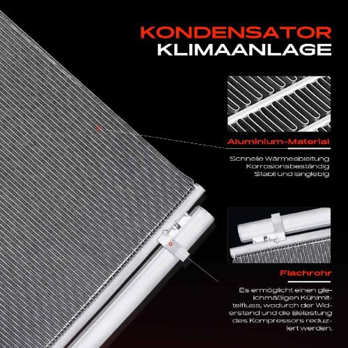 Frankberg 1x Kondensator Klimaanlage für Hyundai Grandeur HG KIA Cadenza I Optima VG 2011-2016 Bild Frankberg 1x Kondensator Klimaanlage für Hyundai Grandeur HG KIA Cadenza I Optima VG 2011-2016