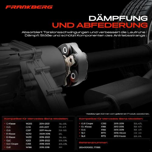 1x Gelenkscheibe Hardyscheibe Kardanwelle Vorne oder Hinten für Mercedes-Benz C E-Klasse CLS Bild 1x Gelenkscheibe Hardyscheibe Kardanwelle Vorne oder Hinten für Mercedes-Benz C E-Klasse CLS