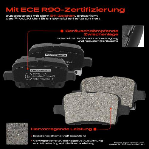 4x Bremsbeläge Hinterachse für Opel Astra K Kasten/Kombi Kasten/Schrägheck 1.0L 1.4L Bj ab 2015 Bild 4x Bremsbeläge Hinterachse für Opel Astra K Kasten/Kombi Kasten/Schrägheck 1.0L 1.4L Bj ab 2015