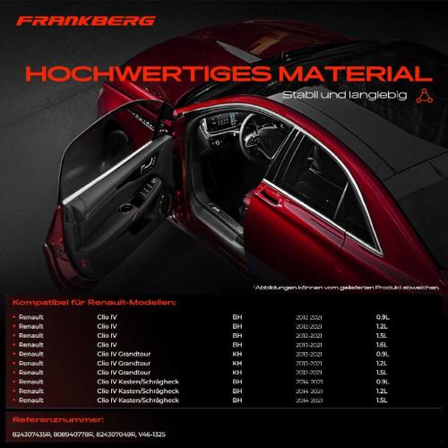 Frankberg 1x Türfeststeller Türfangband Türstopper Hinten für Renault Clio IV Grandtour Kasten/Schrägheck KH BH Bild Frankberg 1x Türfeststeller Türfangband Türstopper Hinten für Renault Clio IV Grandtour Kasten/Schrägheck KH BH