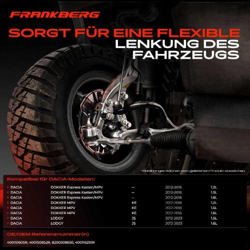1x Achsschenkel Radlagergehäuse Komplett Vorderachse Links für Dacia Dokker KE Lodgy JS Bild 1x Achsschenkel Radlagergehäuse Komplett Vorderachse Links für Dacia Dokker KE Lodgy JS