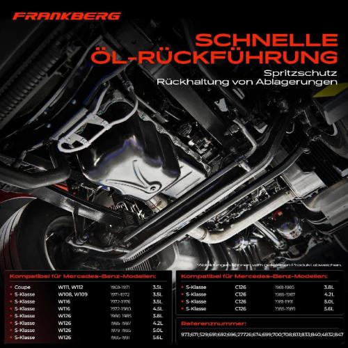 Frankberg 1x Ölwanne Motorölwanne für Mercedes-Benz S-Klasse W111 W112 W108 W109 W116 W126 C126 Bild Frankberg 1x Ölwanne Motorölwanne für Mercedes-Benz S-Klasse W111 W112 W108 W109 W116 W126 C126