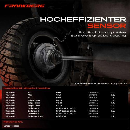 1x ABS Sensor Hinterachse links für Mitsubishi ASX Eclipse Cross Outlander III Van 1.6L 2.0L Bj ab 2015 Bild 1x ABS Sensor Hinterachse links für Mitsubishi ASX Eclipse Cross Outlander III Van 1.6L 2.0L Bj ab 2015