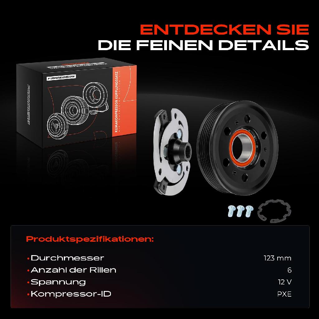 1x Magnetkupplung Klimakompressor für Opel Insignia A G09 Saab 9-5 YS3G 2008-2017