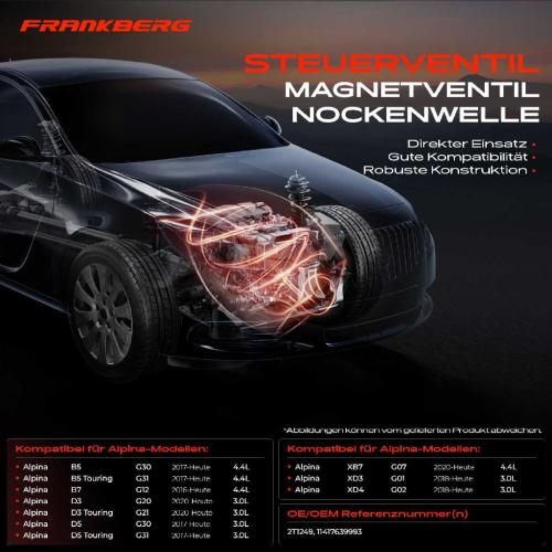 1x Steuerventil Nockenwellenverstellung für BMW F20 F21 F30 F80 G20 Alpina B5 XB7 Bild 1x Steuerventil Nockenwellenverstellung für BMW F20 F21 F30 F80 G20 Alpina B5 XB7