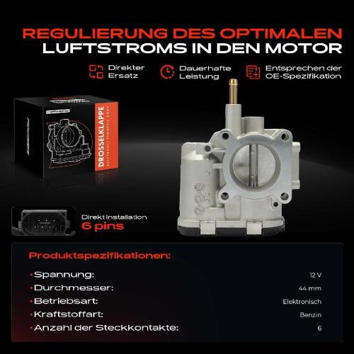 1x Drosselklappe Drosselklappenstutzen für Honda Jazz II GD GE2 GE3 2002-2008 Bild 1x Drosselklappe Drosselklappenstutzen für Honda Jazz II GD GE2 GE3 2002-2008