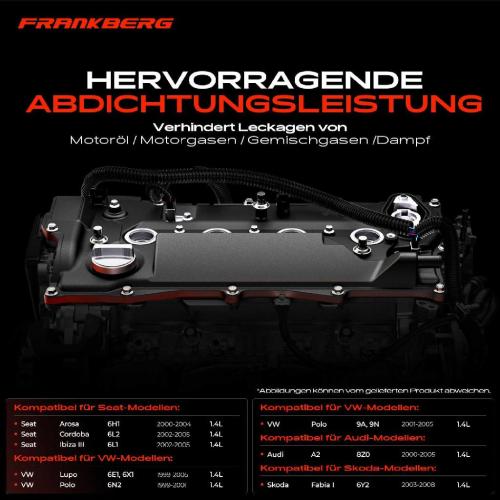 1x Ventildeckel Zylinderkopfhaube für VW Polo Audi A2 8Z0 Seat Arosa Skoda Fabia I Bild 1x Ventildeckel Zylinderkopfhaube für VW Polo Audi A2 8Z0 Seat Arosa Skoda Fabia I