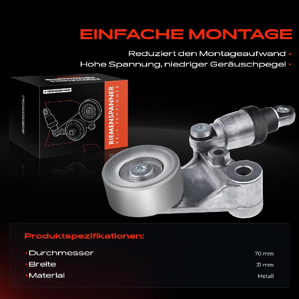 1x Spannrolle Riemenspanner für Nissan Patrol GR V Y61 2007-2012 3.0L