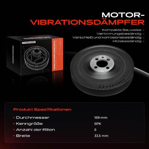 1x Riemenscheibe Kurbelwelle für Opel Astra H A04 Saab 9-3 YS3F 1.9L 2004-2015 Bild 1x Riemenscheibe Kurbelwelle für Opel Astra H A04 Saab 9-3 YS3F 1.9L 2004-2015