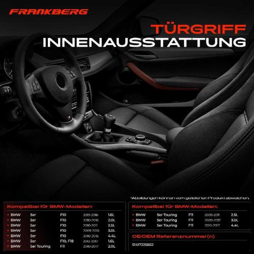 1x Türgriff Innenausstattung Rechts für BMW 5er F10 520i 525d M5 5er Touring 518d Bild 1x Türgriff Innenausstattung Rechts für BMW 5er F10 520i 525d M5 5er Touring 518d