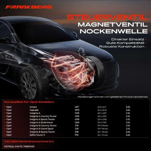 1x Steuerventil Nockenwellenverstellung für Opel Insignia A/B G09 Z18 Antara L07 Cascada Zafira Tourer C Bild 1x Steuerventil Nockenwellenverstellung für Opel Insignia A/B G09 Z18 Antara L07 Cascada Zafira Tourer C
