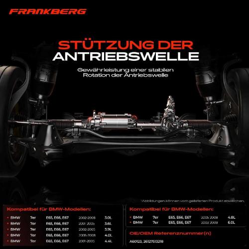 1x Lagerung Gelenkwelle Kardanwellenlager für BMW 7er E65 E66 E67 730d 740i 3.0L Bild 1x Lagerung Gelenkwelle Kardanwellenlager für BMW 7er E65 E66 E67 730d 740i 3.0L