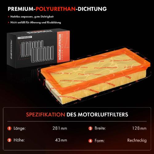 2x Luftfilter Filtereinsatz für Fiat Panda 169 Doblo 119 223 Punto Lancia Y Bild 2x Luftfilter Filtereinsatz für Fiat Panda 169 Doblo 119 223 Punto Lancia Y