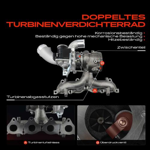 1x Turbolader Abgaskrümmer Einheit für Hyundai Kona OS OSE OSI KIA Seltos SP2 SP2I 1.6L 2017-2022 Bild 1x Turbolader Abgaskrümmer Einheit für Hyundai Kona OS OSE OSI KIA Seltos SP2 SP2I 1.6L 2017-2022