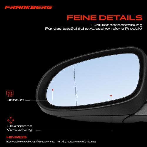 1x Außenspiegel Links für Mercedes-Benz A-Klasse W168 1997-2004 Bild 1x Außenspiegel Links für Mercedes-Benz A-Klasse W168 1997-2004