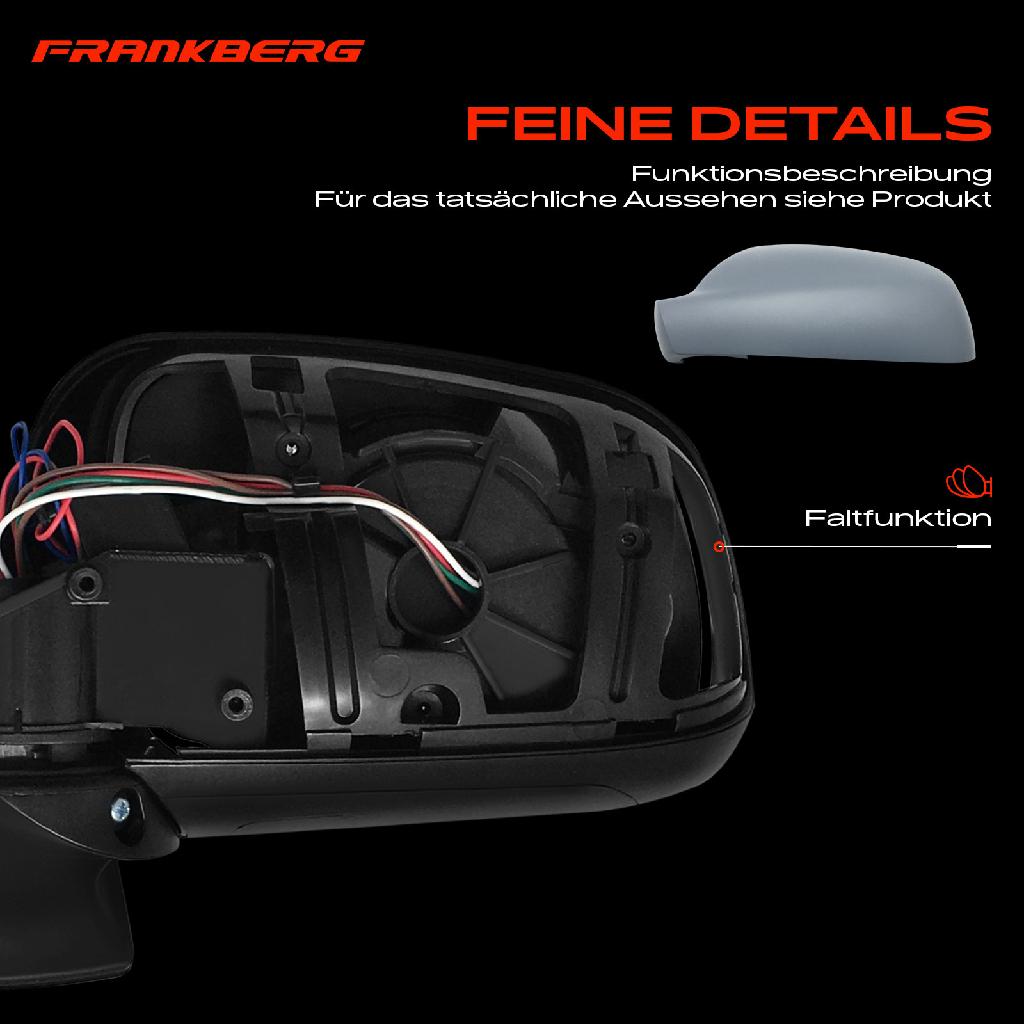 1x Außenspiegel Links für Peugeot 407 SW 6D 6D 6E 2004-2011