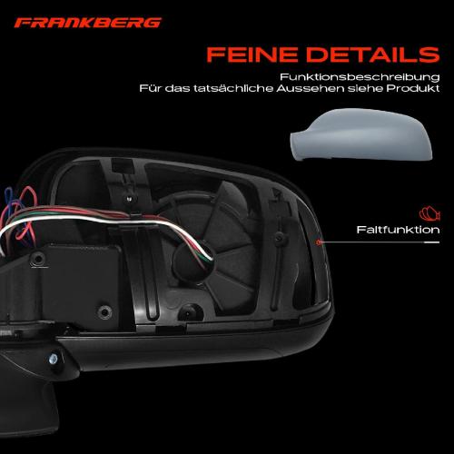 Frankberg 1x Außenspiegel Links für Peugeot 407 SW 6D 6D 6E 2004-2011 Bild Frankberg 1x Außenspiegel Links für Peugeot 407 SW 6D 6D 6E 2004-2011