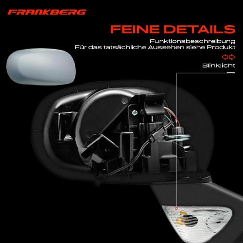 Frankberg 1x Außenspiegel Rechts für Renault Modus/Grand Modus F/JP0 Bj ab 2004 Bild Frankberg 1x Außenspiegel Rechts für Renault Modus/Grand Modus F/JP0 Bj ab 2004