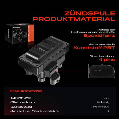 Frankberg 1x Zündmodul Zündspule für Ford Cougar Mondeo I Stufenheck Turnier II Scorpio FORD USA Mustang Convertible Bild Frankberg 1x Zündmodul Zündspule für Ford Cougar Mondeo I Stufenheck Turnier II Scorpio FORD USA Mustang Convertible