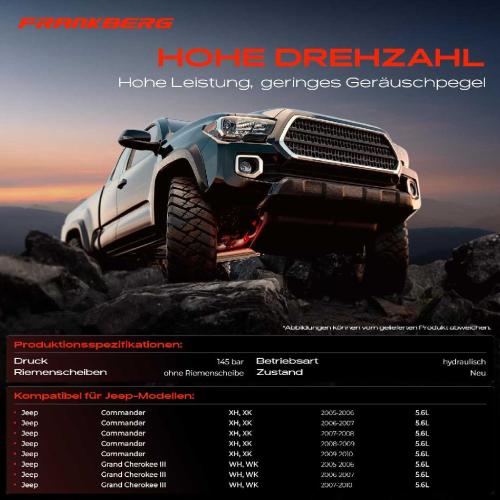 1x Servopumpe hydraulisch für Jeep Commander XK Grand Cherokee III WH 2005-2010 Bild 1x Servopumpe hydraulisch für Jeep Commander XK Grand Cherokee III WH 2005-2010
