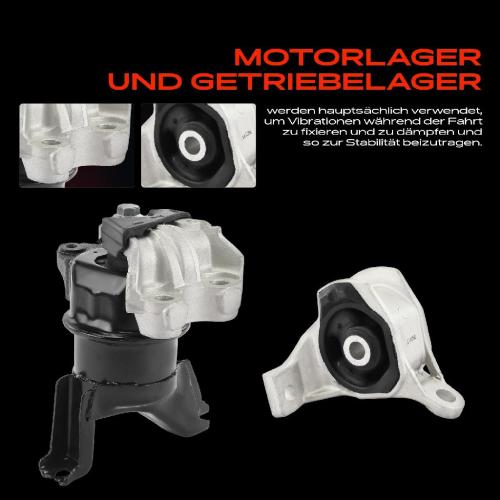 1x Motorlager Getriebelagerlager Drehmomentstützlager Vorne und Hinten für Honda Civic IX Stufenheck 1.8L Bild 1x Motorlager Getriebelagerlager Drehmomentstützlager Vorne und Hinten für Honda Civic IX Stufenheck 1.8L