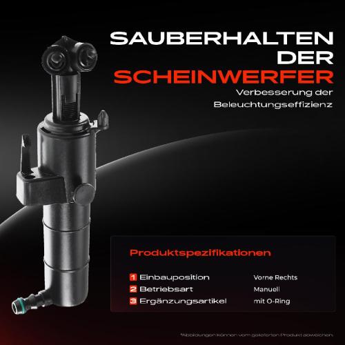 1x Scheinwerferreinigung Waschwasserdüse Vorne Rechts für Mercedes-Benz E-Klasse W211 2009-2019 Bild 1x Scheinwerferreinigung Waschwasserdüse Vorne Rechts für Mercedes-Benz E-Klasse W211 2009-2019