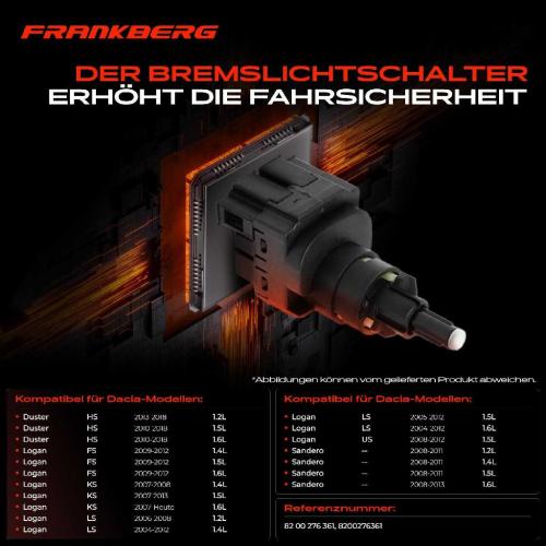 1x Bremslichtschalter für Dacia Logan Duster Sandero Renault Clio Espace Laguna II Bild 1x Bremslichtschalter für Dacia Logan Duster Sandero Renault Clio Espace Laguna II