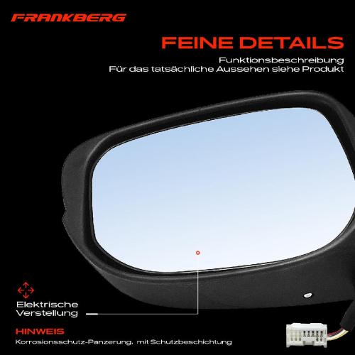 1x Außenspiegel Links für Honda Jazz III GE GG GP ZA 1.2L 1.3L 1.5L 2009-2015 Bild 1x Außenspiegel Links für Honda Jazz III GE GG GP ZA 1.2L 1.3L 1.5L 2009-2015