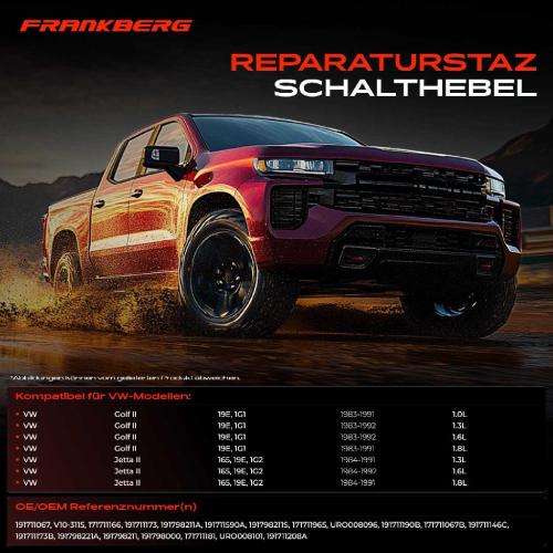 1x Reparaturstaz Schalthebel für VW Golf II 19E 1G1 Jetta II 165 19E 1G2 Bild 1x Reparaturstaz Schalthebel für VW Golf II 19E 1G1 Jetta II 165 19E 1G2