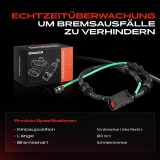 1x Warnkontakt Bremsbelagverschleiß Vorderachse für Jaguar XF Sportbrake X250 2.0L 2.2L 3.0L