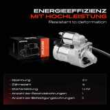 1x Anlasser Starter für Fiat Brava Bravo I Cinquecento Marea Weekend Palio Panda Punto Cabriolet