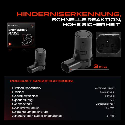 2x Parksensor PDC Sensor Vorne und Hinten für Jaguar X-Type X400 XF X250 XJ X350 Bild 2x Parksensor PDC Sensor Vorne und Hinten für Jaguar X-Type X400 XF X250 XJ X350